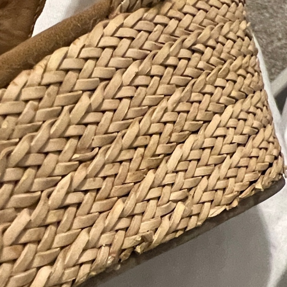 Coconuts by Matisse Braided Strap Wedge Sandals in Natural Tan - Picture 7 of 11